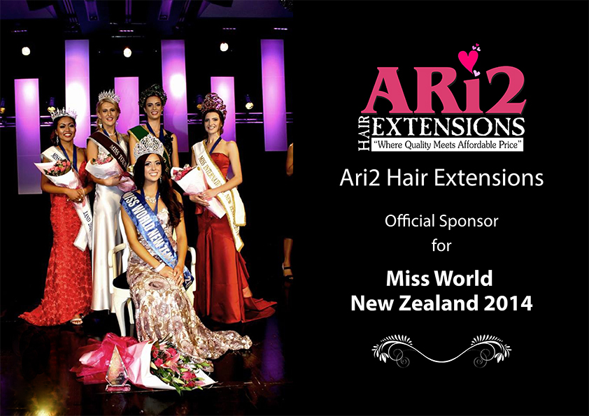 Official Sponsor of Miss World New Zealand 2014
